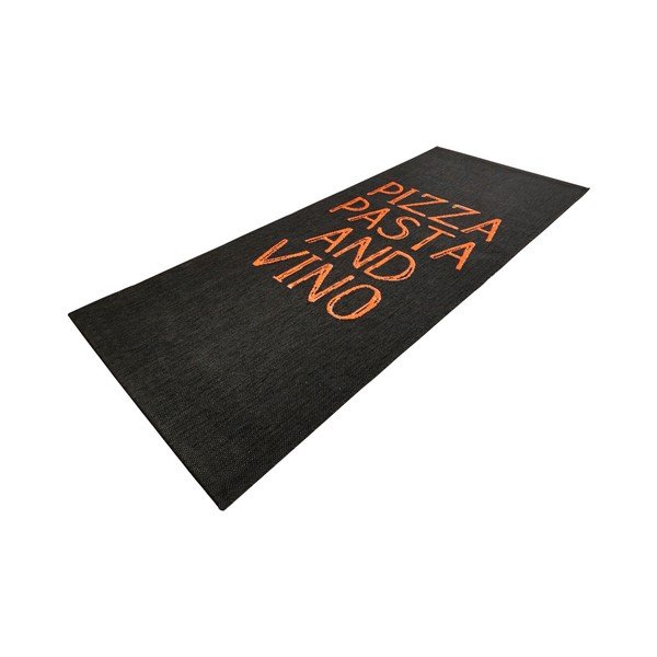 Črna kuhinjska preproga Hanse Home Pizza Pasta in Vino, 80 x 200 cm-image-2