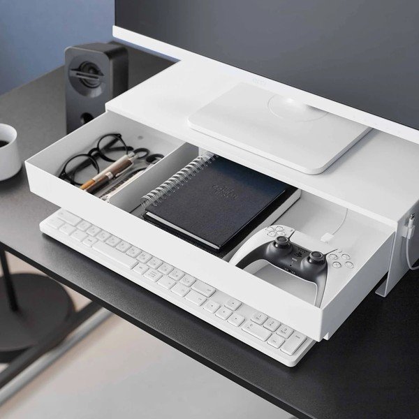 Belo kovinsko stojalo za monitor Tower – YAMAZAKI-image-4