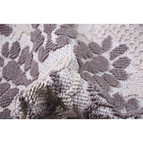 Sivo-bež bombažna preproga Vitaus Papatya, 100 x 150 cm-image-3