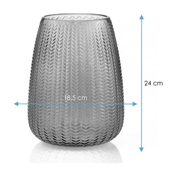 Zelena steklena vaza (višina 24 cm) Sevilla – Restilo-image-3