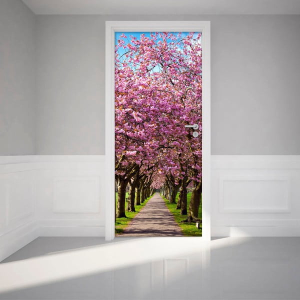 Samolepilna nalepka za vrata Ambiance Blossom Plum Tree