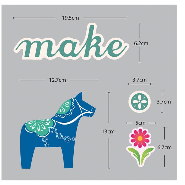 Nalepka Fanastick Small Colorful Horses-image-3