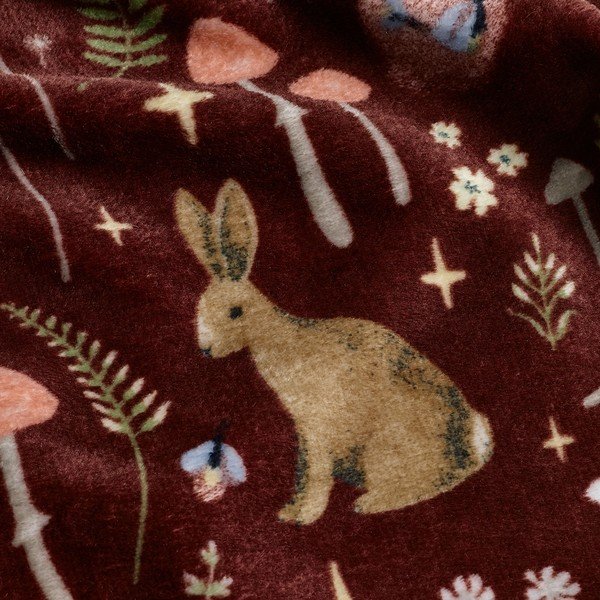 Temno rjava odeja 130x170 cm Enchanted Twilight Animals – Catherine Lansfield-image-3