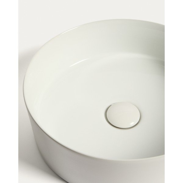 Bel keramičen okrogel umivalnik ø 36 cm Ovara – Kave Home-image-4