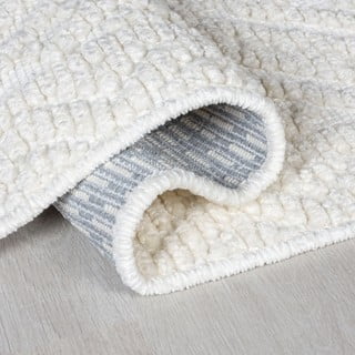 Kremno bel pralen tekač iz šenila 60x240 cm Jaipur – Flair Rugs