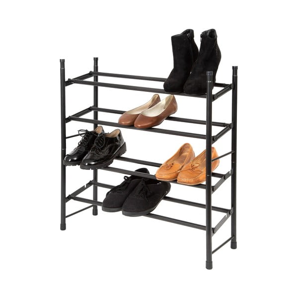 Črno kovinsko teleskopsko stojalo za čevlje – Compactor-image-3
