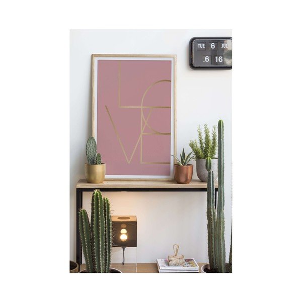 Slika v okvirju Atelje Velvet Golden Love, 40 x 60 cm-image-1