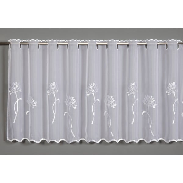 Bela prosojna zavesa iz tančice 140x48 cm Dandelion – Sehlbach