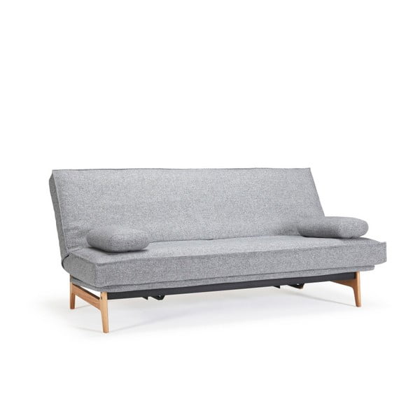 Svetlo siva raztegljiva kavč postelja Inovacija Aslak