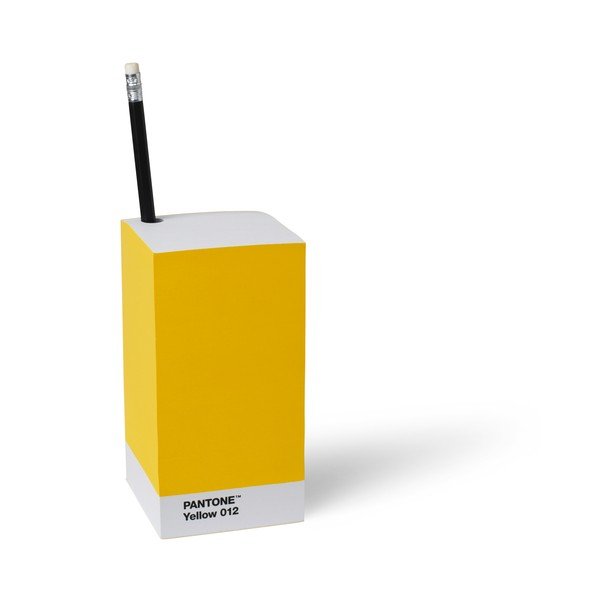 Rumeno držalo za svinčnike/beležnica Pantone-image-1