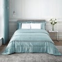 Modro satenasto pregrinjalo za zakonsko posteljo 240x260 cm Sequin Cluster – Catherine Lansfield