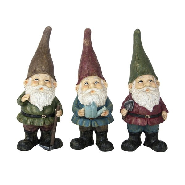 Vrtne figurice iz poliresina v kompletu 3 ks Gnome – Esschert Design
