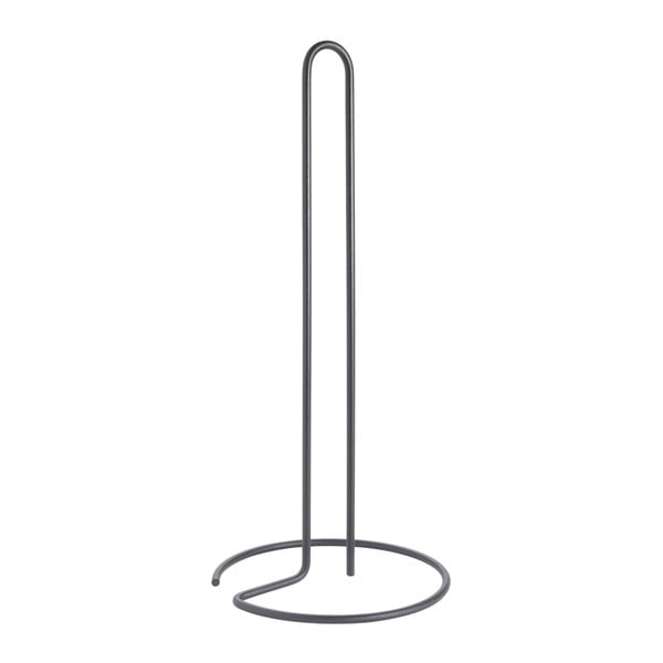Mat črno jekleno stojalo za papirnate brisače ø 14 cm Lava – Metaltex