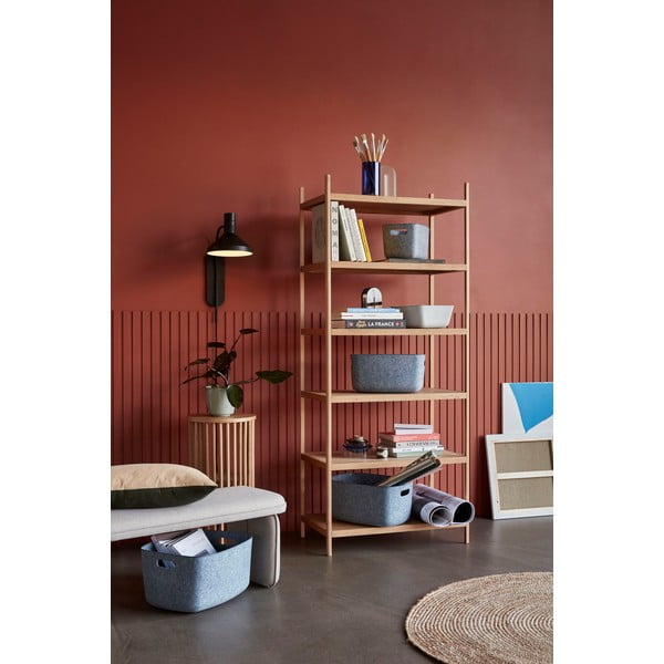 Konzolna mizica iz hrastovega lesa Hübsch Folk, ø 35 cm-image-3