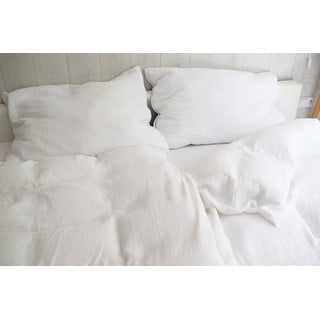 Bela enojna posteljnina iz muslina 140x200 cm Plain Muslin – Butter Kings