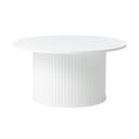 Bela okrogla mizica Nola – Unique Furniture