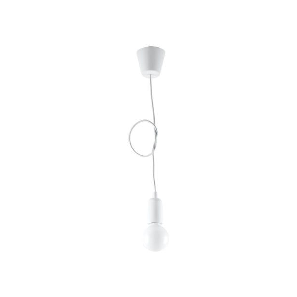 Bela viseča svetilka ø 5 cm Rene – Nice Lamps
