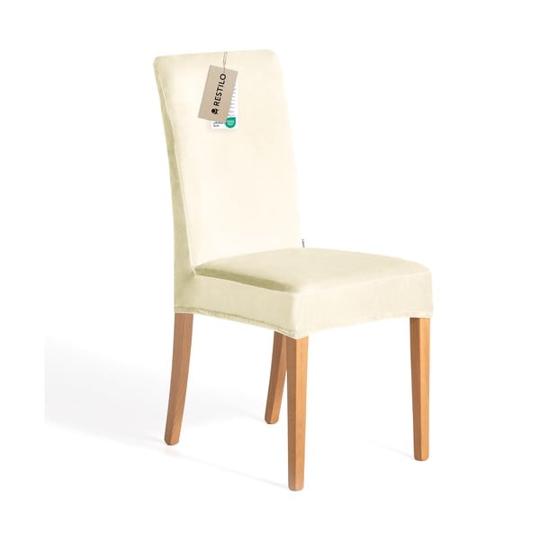 Kremno bele raztegljive prevleke v kompletu 4 ks za stol 48 cm Sento – Restilo-image-3