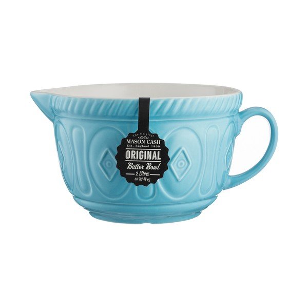 Turkizno modra posoda iz kamenine z lijakom Mason Cash Batter, 2 l-image-1