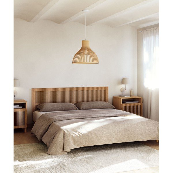 Vzglavje iz masivnega jesena v naravni barvi 195x70 cm Beyla – Kave Home-image-1