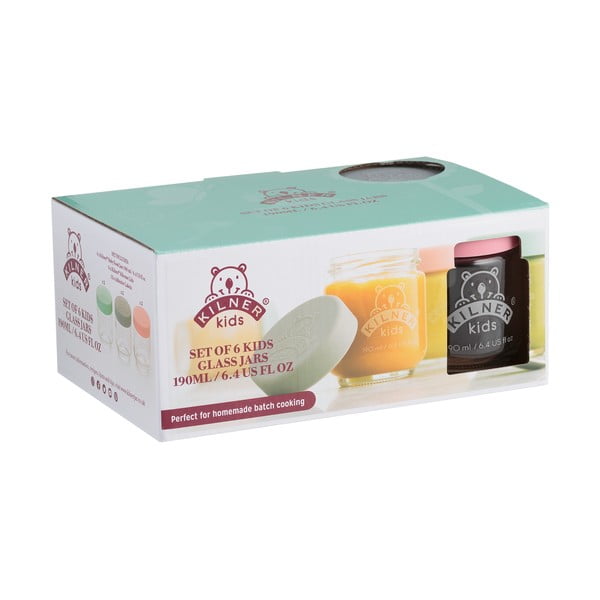 Kozarčki za otroško hrano 6 kos 190 ml - Kilner -image-1