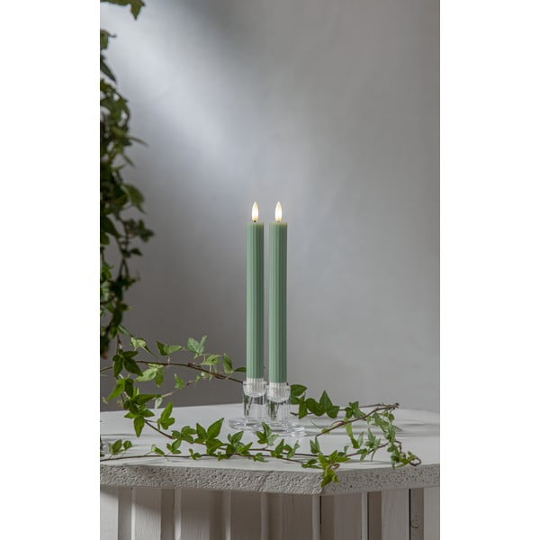 LED sveče v kompletu 2 ks (višina 25 cm) Flamme Stripe – Star Trading-image-3