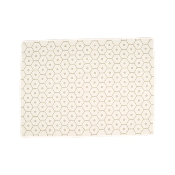 Kremno bela odeja iz mešanice volne 140x180 cm Honey Sand – Pappelina-image-1