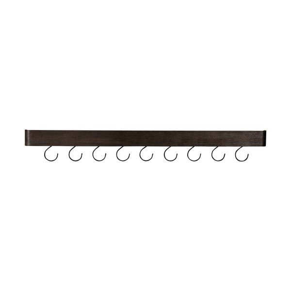 Stenski obešalnik v jesenovem dekorju v temni naravni barvi s polico 120 cm Protopia – DAN-FORM Denmark-image-1