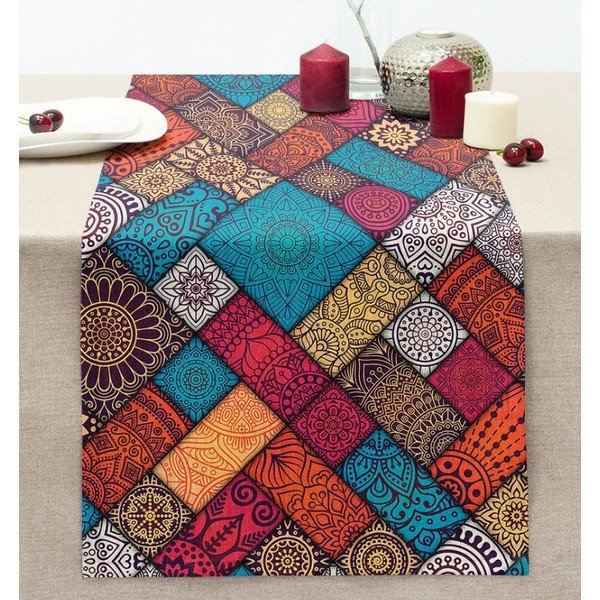 Namizni tekač 40x130 cm Mandala Tiles – Mila Home-image-1