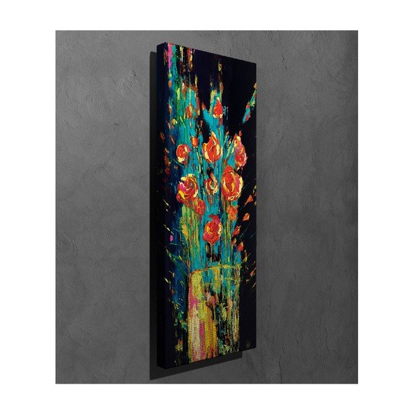 Stenska slika na platnu Vintage Flowers, 30 x 80 cm-image-2