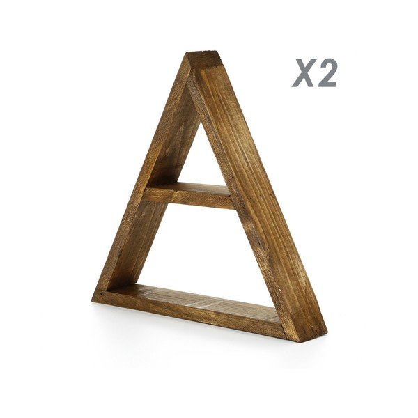 5-delni komplet lesenih stenskih polic Ava-image-1