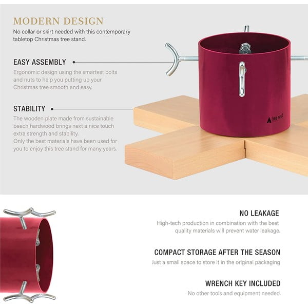 Stojalo za božično drevo v srebrni barvi Tree Nest Hip-image-3
