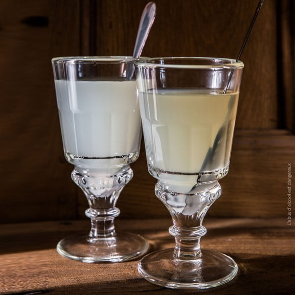 Set kozarcev in nerjavečih žličk 300 ml Absinthe – La Rochére-image-2