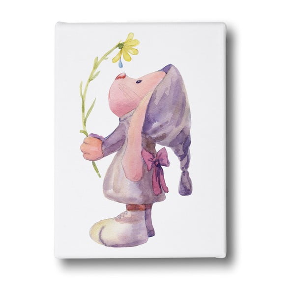 Slika Gospod Little Fox zajček z cvetjem