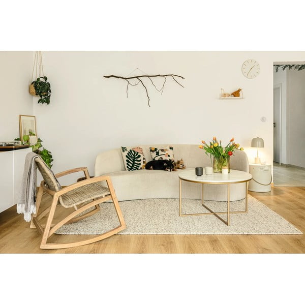 Svetlo siva ročno tkana preproga iz mešanice volne 80x150 cm Minerals – Flair Rugs-image-3