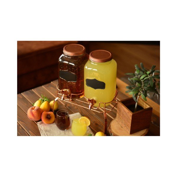 Komplet 2 steklenih vrčev za sodo Tasev, 3 l-image-1