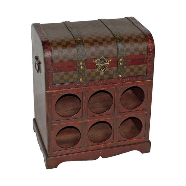 Rjavo stojala za vino za 6 steklenic, 41x48 cm - Deco Pleasure-image-4