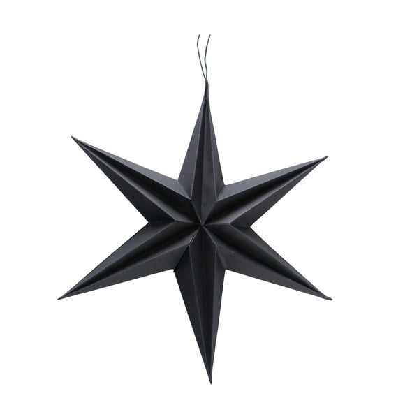 Črna papirnata božična zvezda Boltze Kassia, ø 30 cm