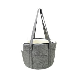 Siva transportna vreča za pse in mačke 30x36 cm - Lydia&Co