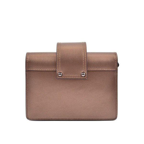 Rjava usnjena torbica Roberta M Lily Bronzo-image-1