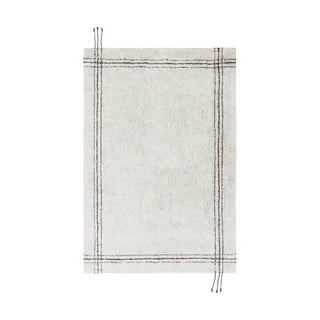 Kremno bela pralna ročno tkana bombažna preproga 90x130 cm Cuisine Natural – Lorena Canals