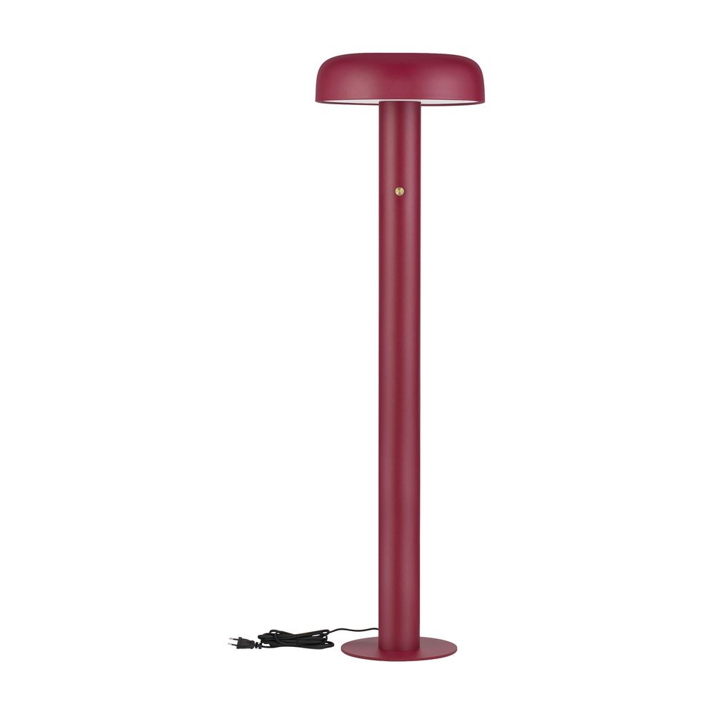 Bordo rdeča kovinska LED zatemnitvena stoječa svetilka (višina 142 cm) Noelia