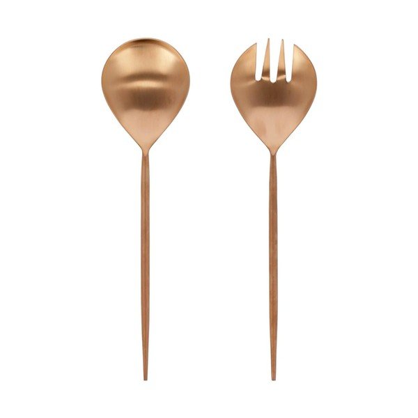 Pribor za solato 2 ks iz nerjavečega jekla Kelda – Kave Home