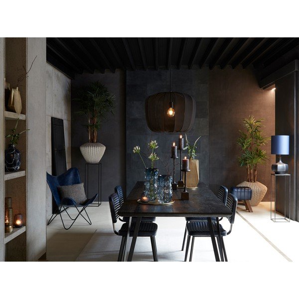Črni jedilni stoli iz umetnega usnja v kompletu 2 ks Masana – Light & Living-image-1