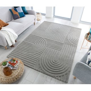 Siva volnena preproga Flair Rugs Zen Garden, 120 x 170 cm