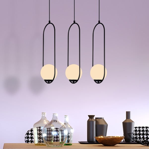 Črna viseča svetilka Squid Lighting Arch, višina 146 cm-image-3