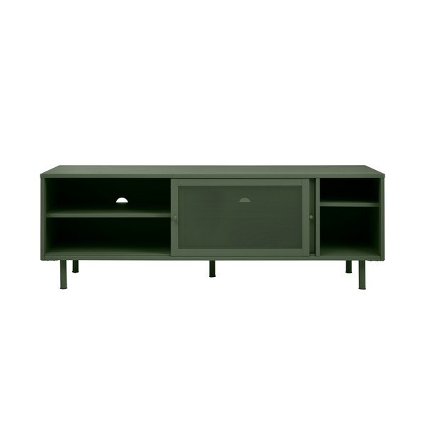 Temno zelena kovinska TV omarica 160x55 cm Veep – Unique Furniture-image-2