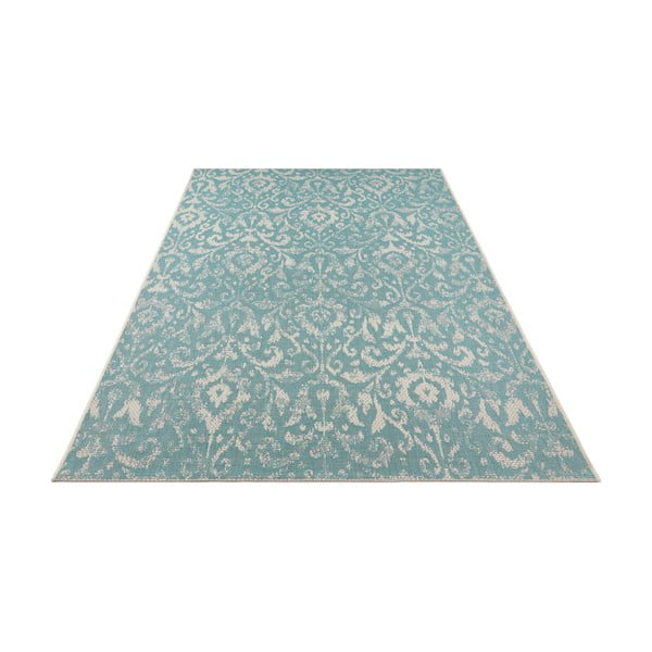 Turkizna in bež zunanja preproga NORTHRUGS Hatta, 140 x 200 cm-image-2