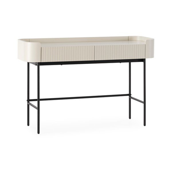 Kremno bela stranska mizica 40x120 cm Willa – MOME-image-3