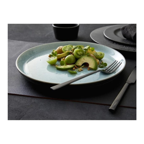 Svetlo siv krožnik iz kamenine ø 27 cm Grey/Light Blue – Bitz-image-2